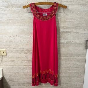 Boho Dress Size Small Pink Red